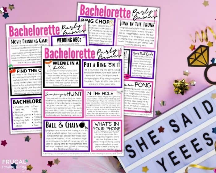 Bachelorette Party Games Printable