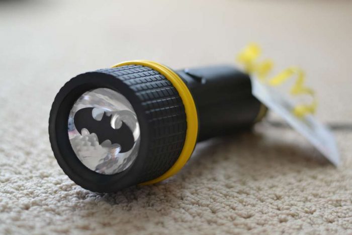 dollar tree superhero party favor batman flashlight craft