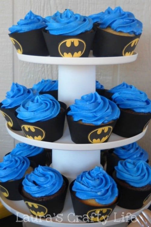 diy batman cupcake