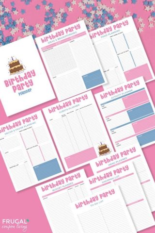 free birthday planner printables