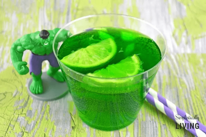 hulk punch for superhero birthday party