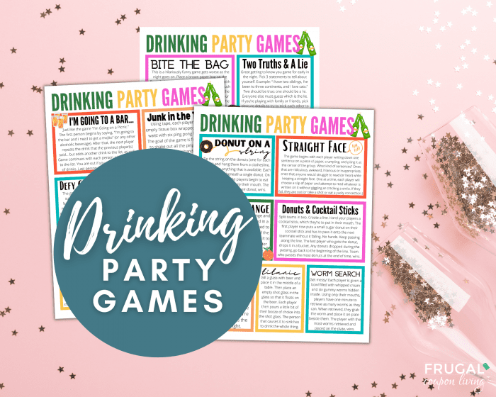 21st Birthday Drinking Games Printable