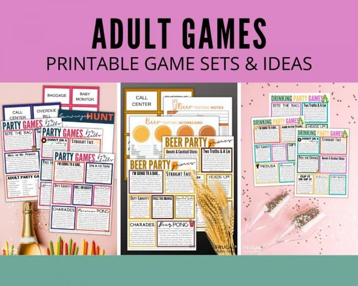 adult party games printable group games