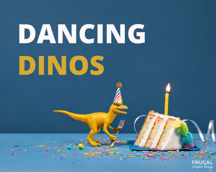 dancing dinosaur freeze dance party game