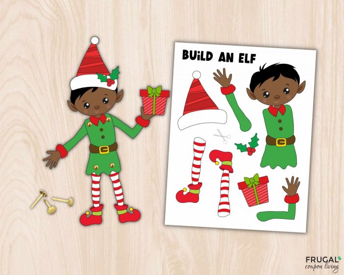 dark skinned elf on the shelf doll paper elf craft