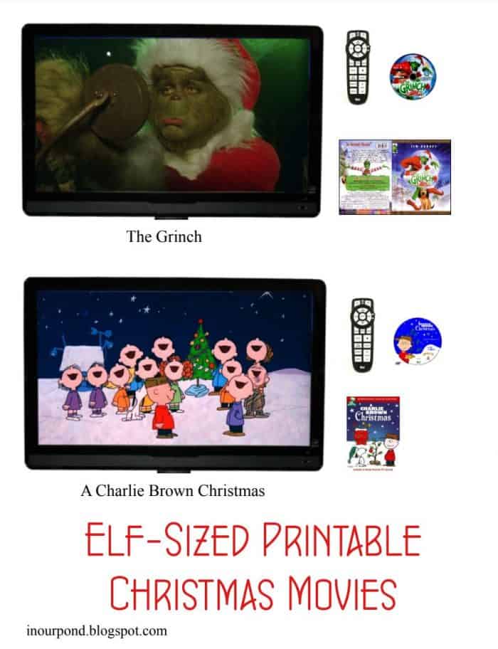 free elf sized movie printable props for elf on the shelf