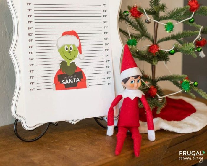 Elf on the Shelf Grinch Printable Idea