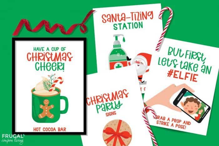 Christmas Party signs printable