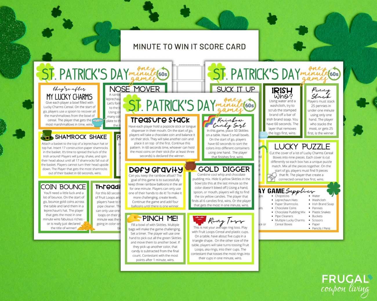 st. patrick's day minute to win it games printable