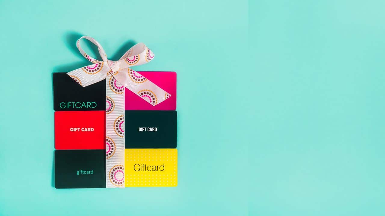 one gift cards for each year of life for a birthday countdown idea