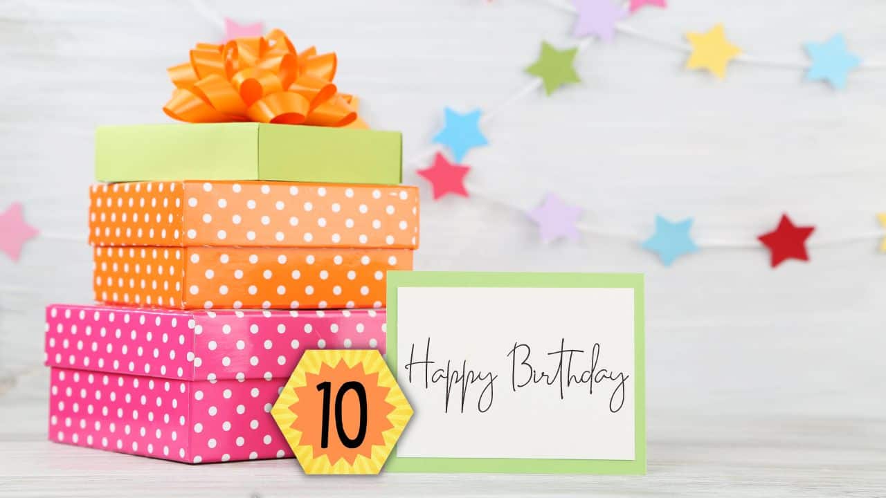 numbered birthday cards for a birthday countdown idea