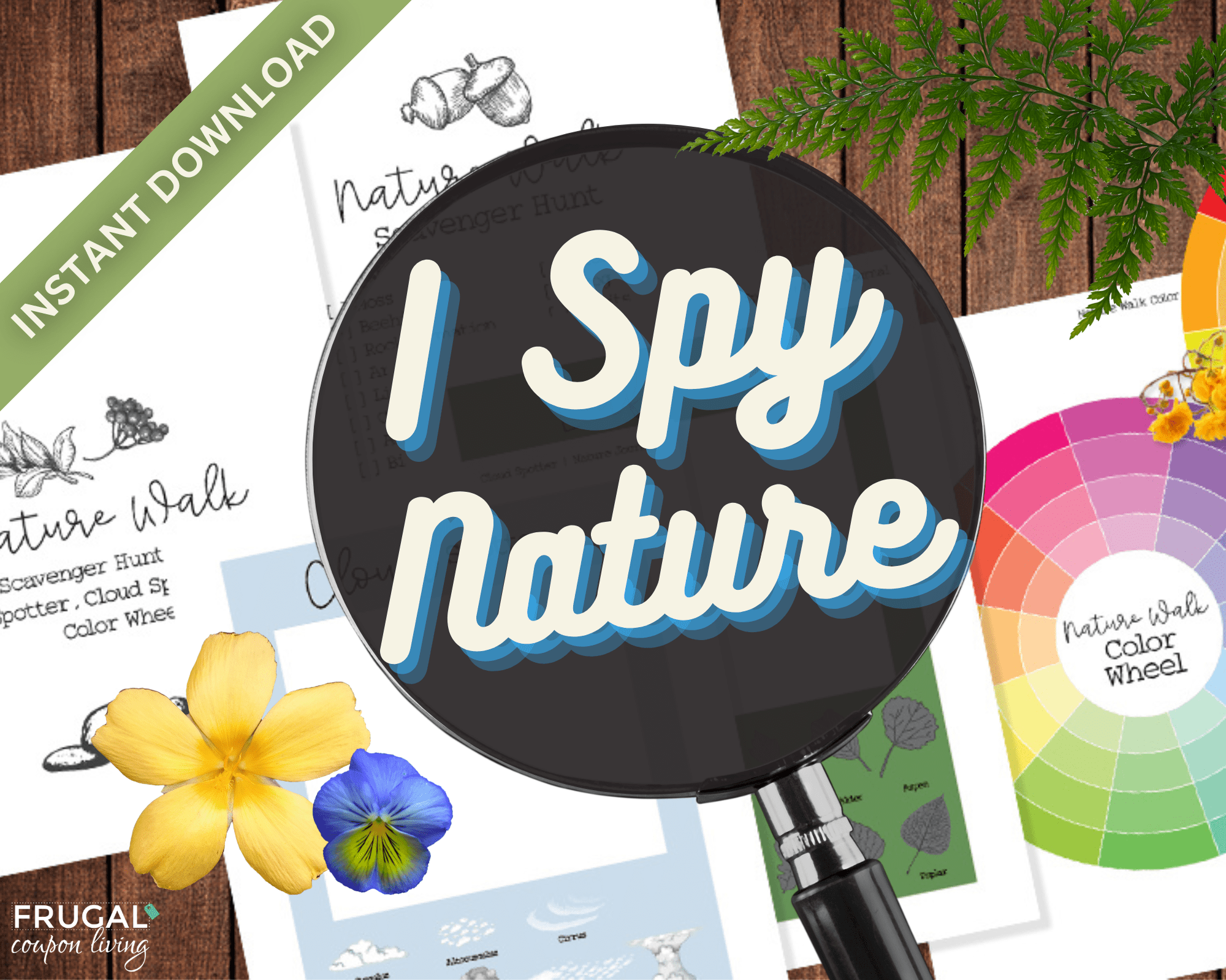 fun outdoor nature scavenger hunt set