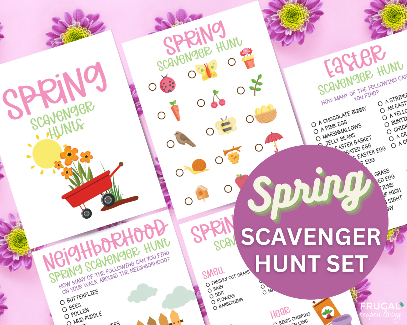 fun spring scavenger hunt printable ideas