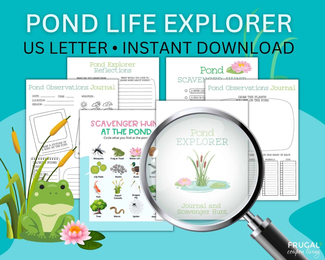 printable pond life activities for preschoolers