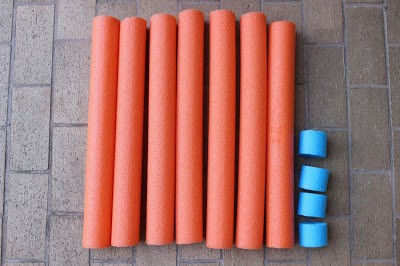 pool noodle math game for kids