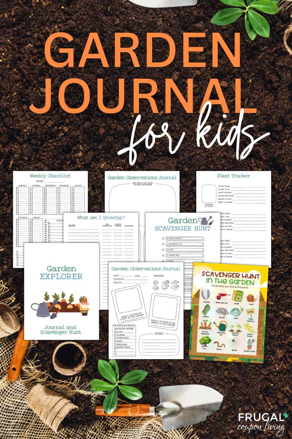 printable garden journal for kids