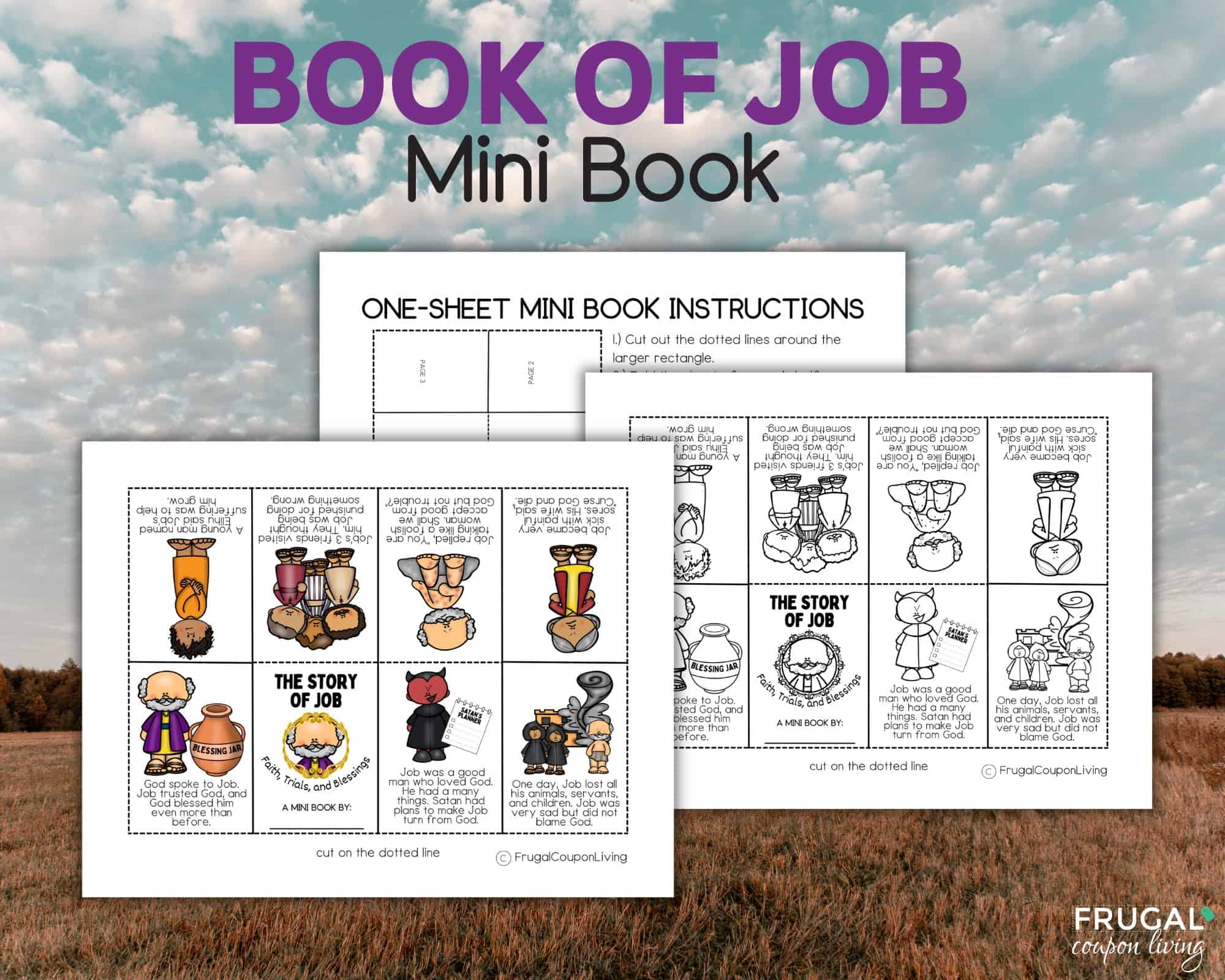printable book of job short story for kids