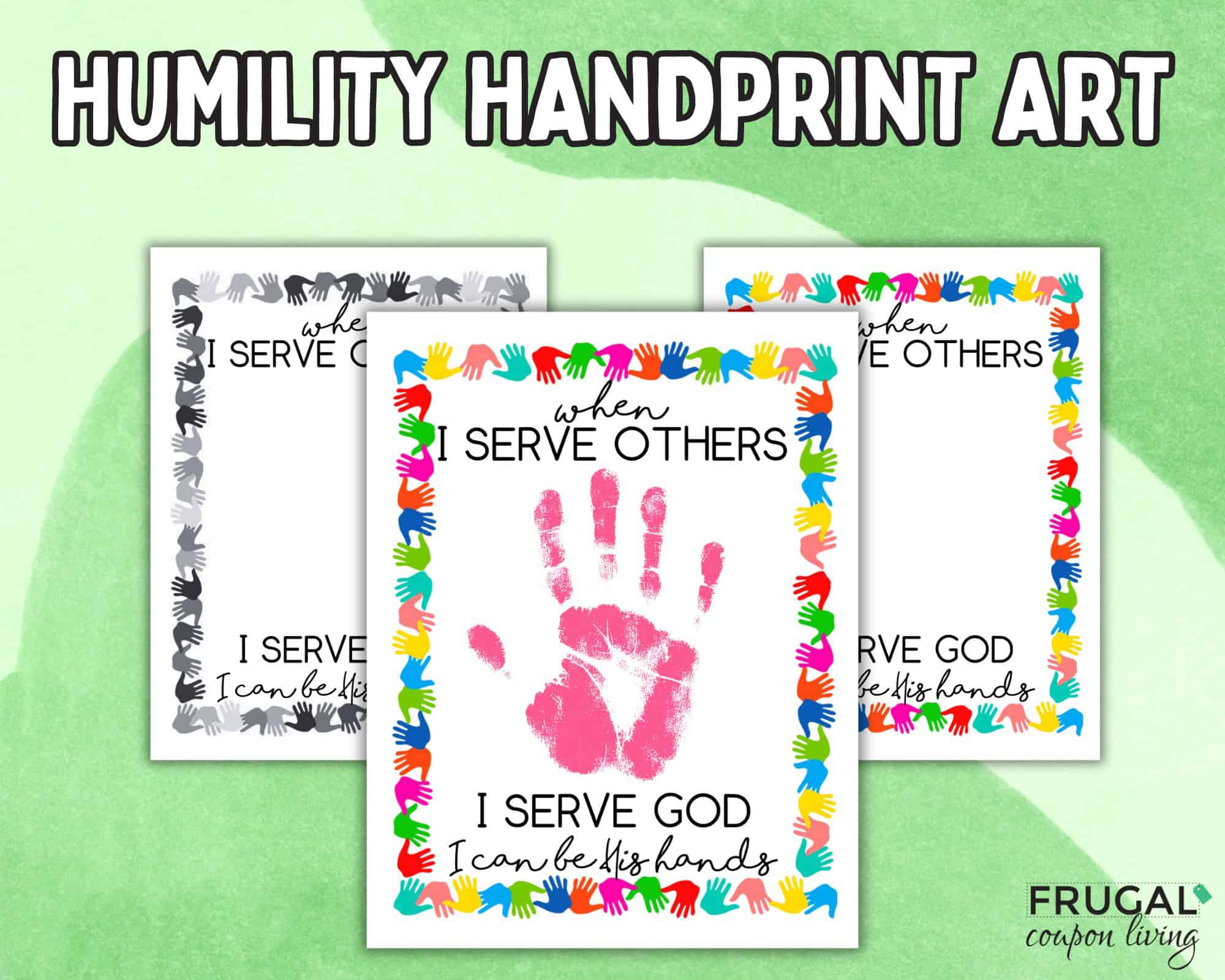 serving others handprint art