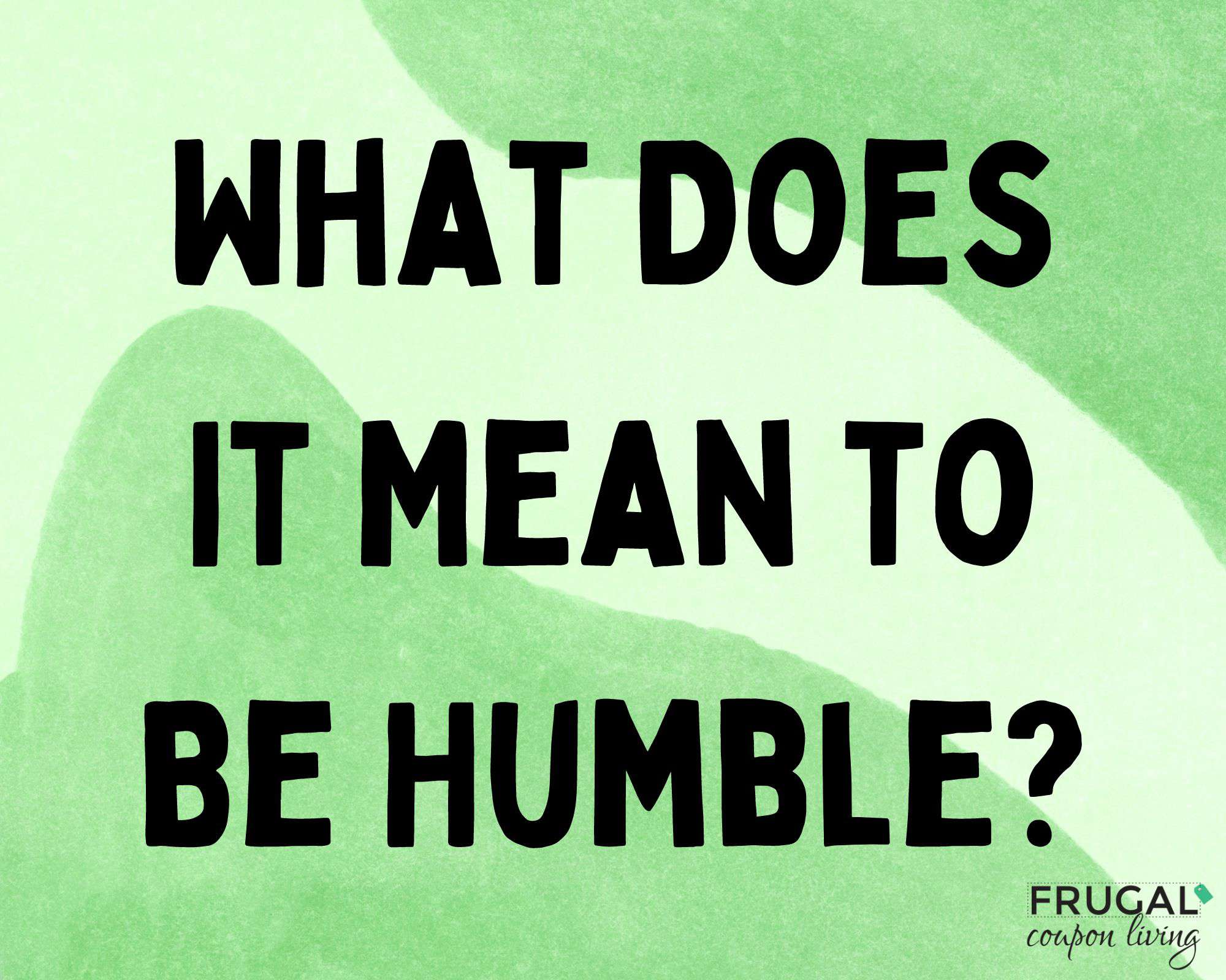 what does humility mean to kids