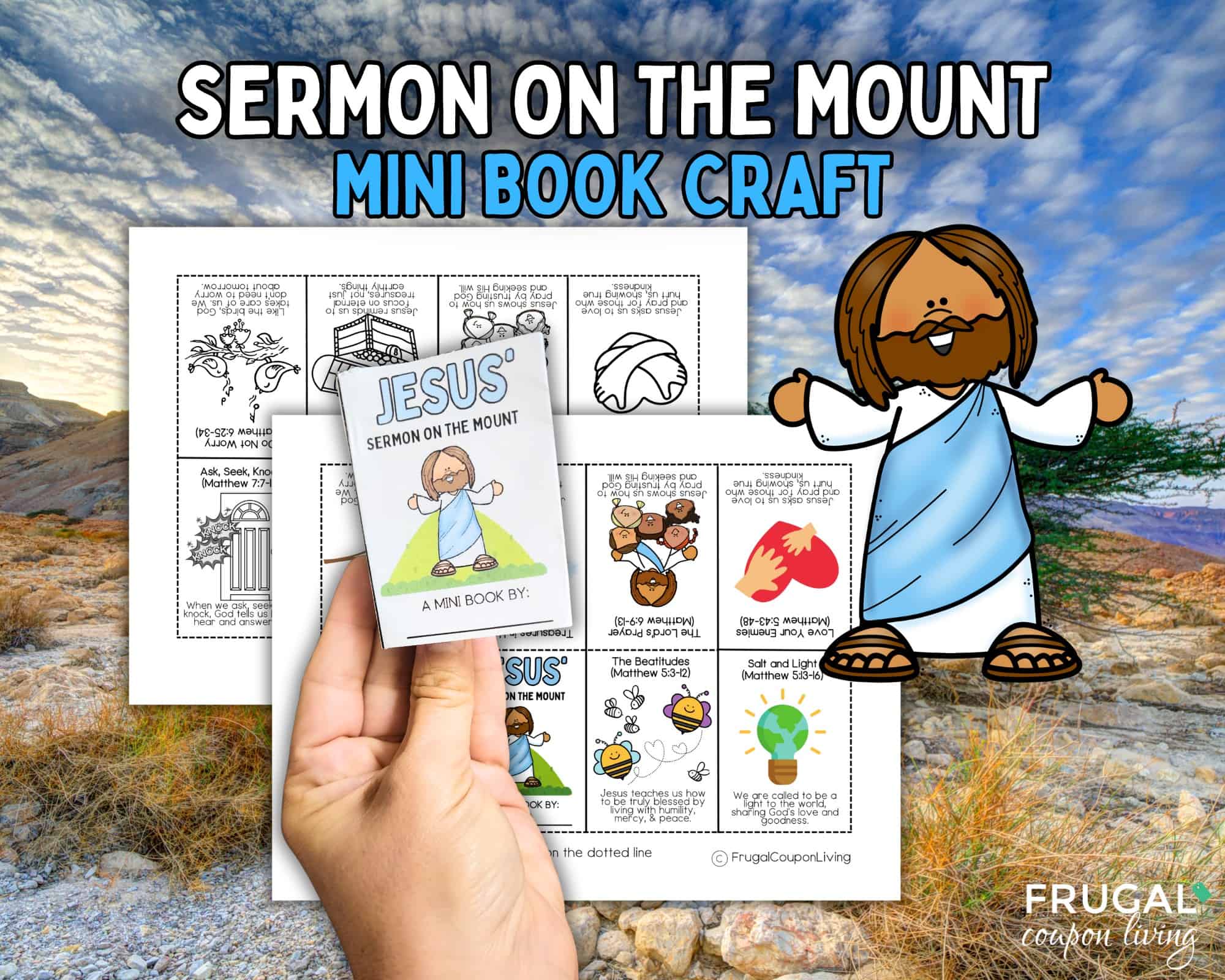 sermon of the mount mini coloring book 