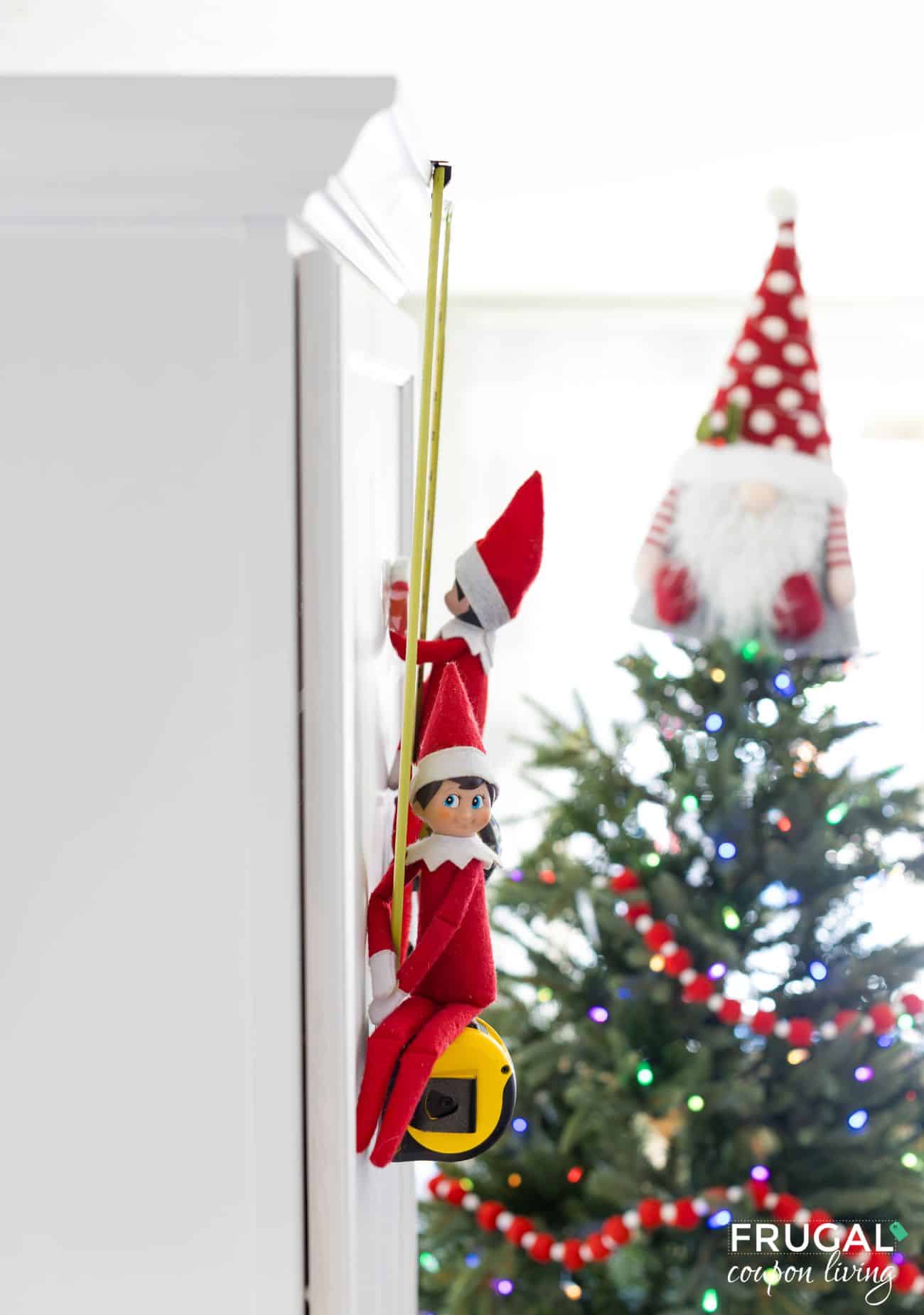 The elf on the shelf tape measure idea