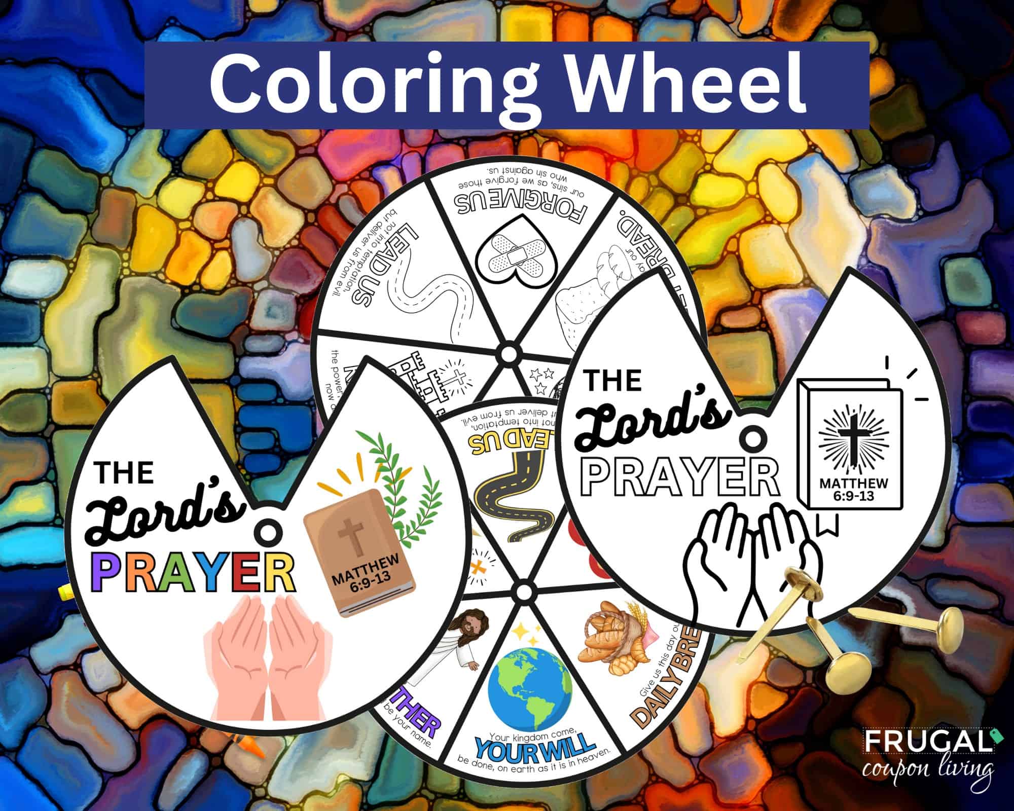 The Lord's Prayer Coloring Wheel