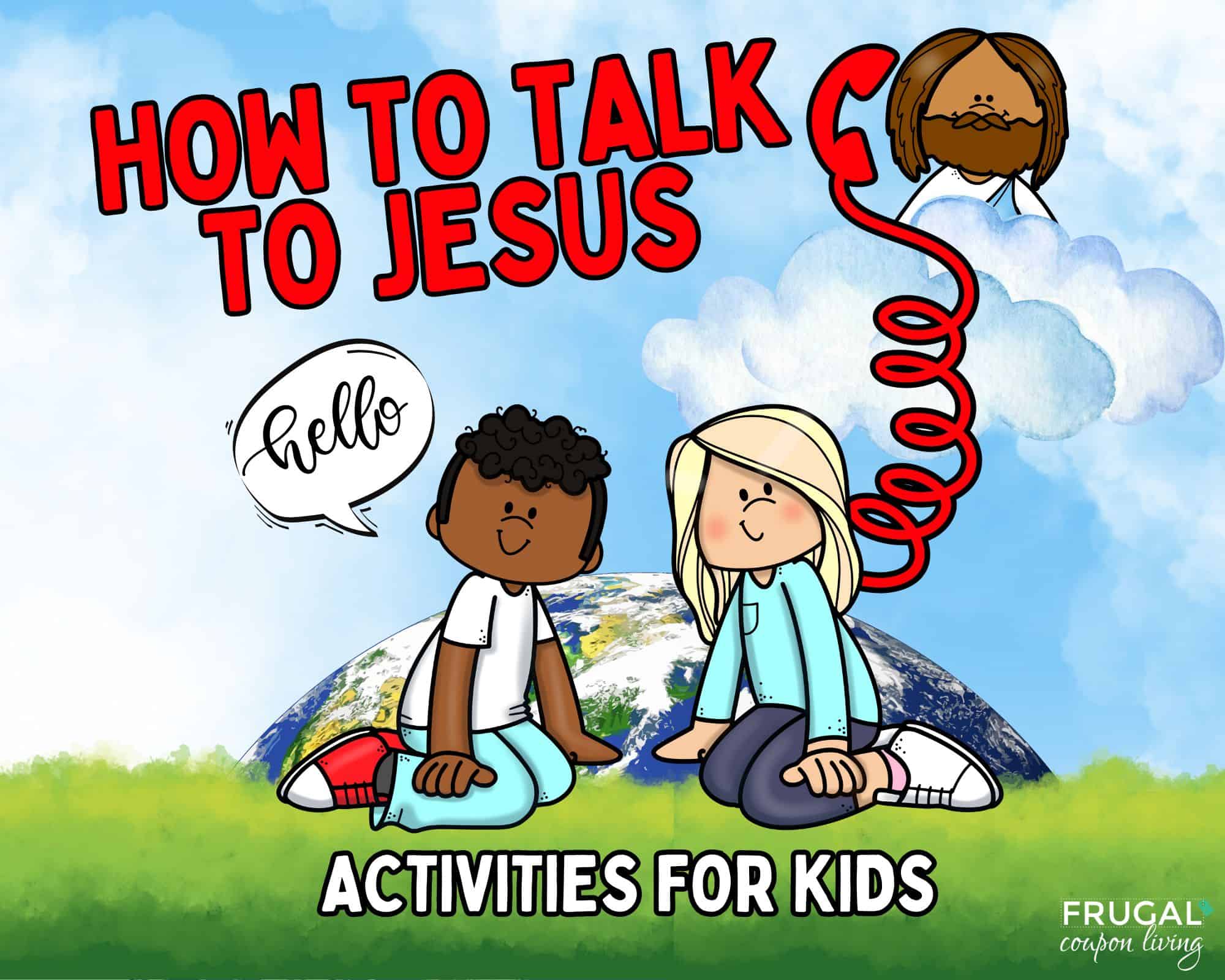 how to talk to jesus crafts for kids