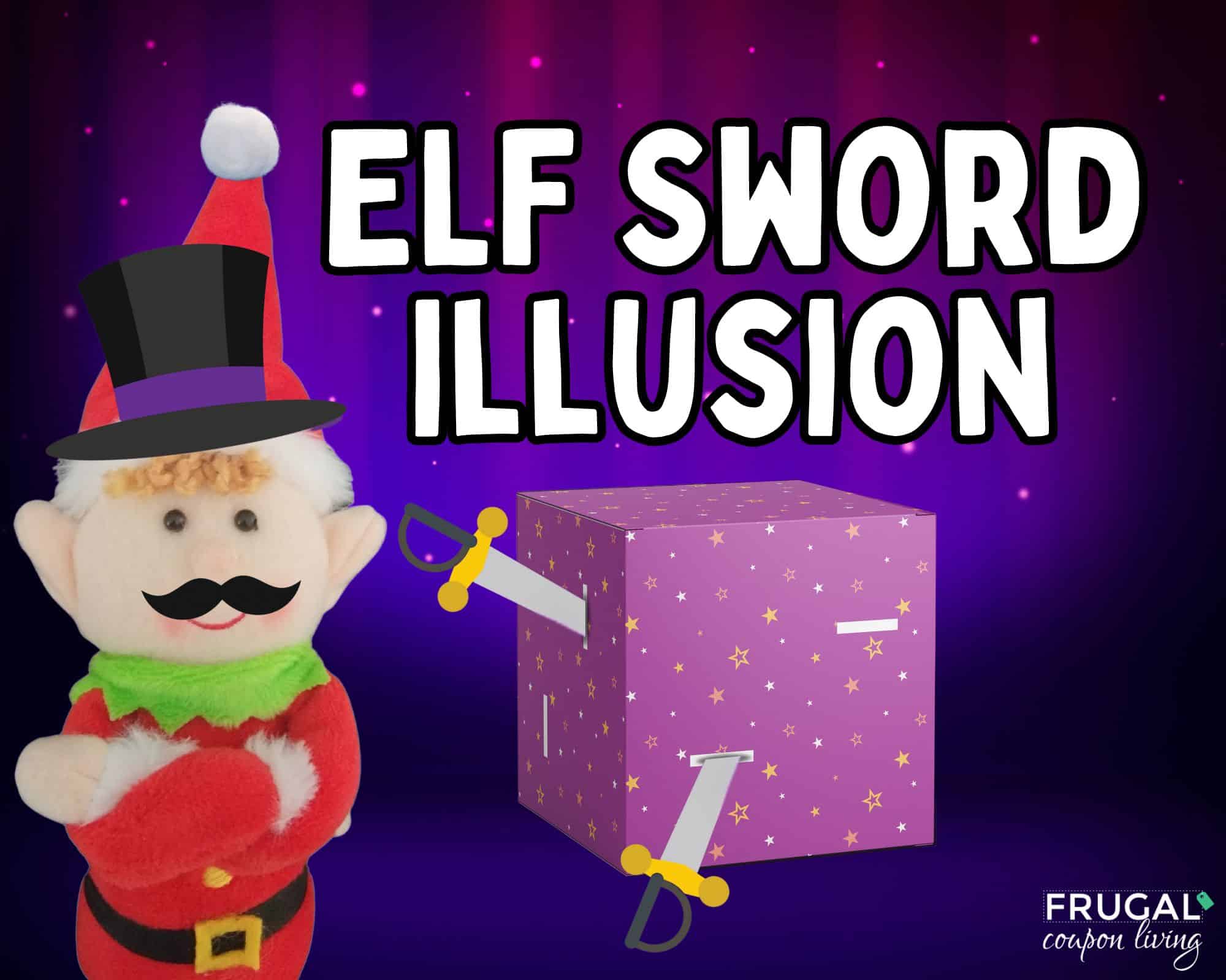 printable elf prop magic sword illusion in a box