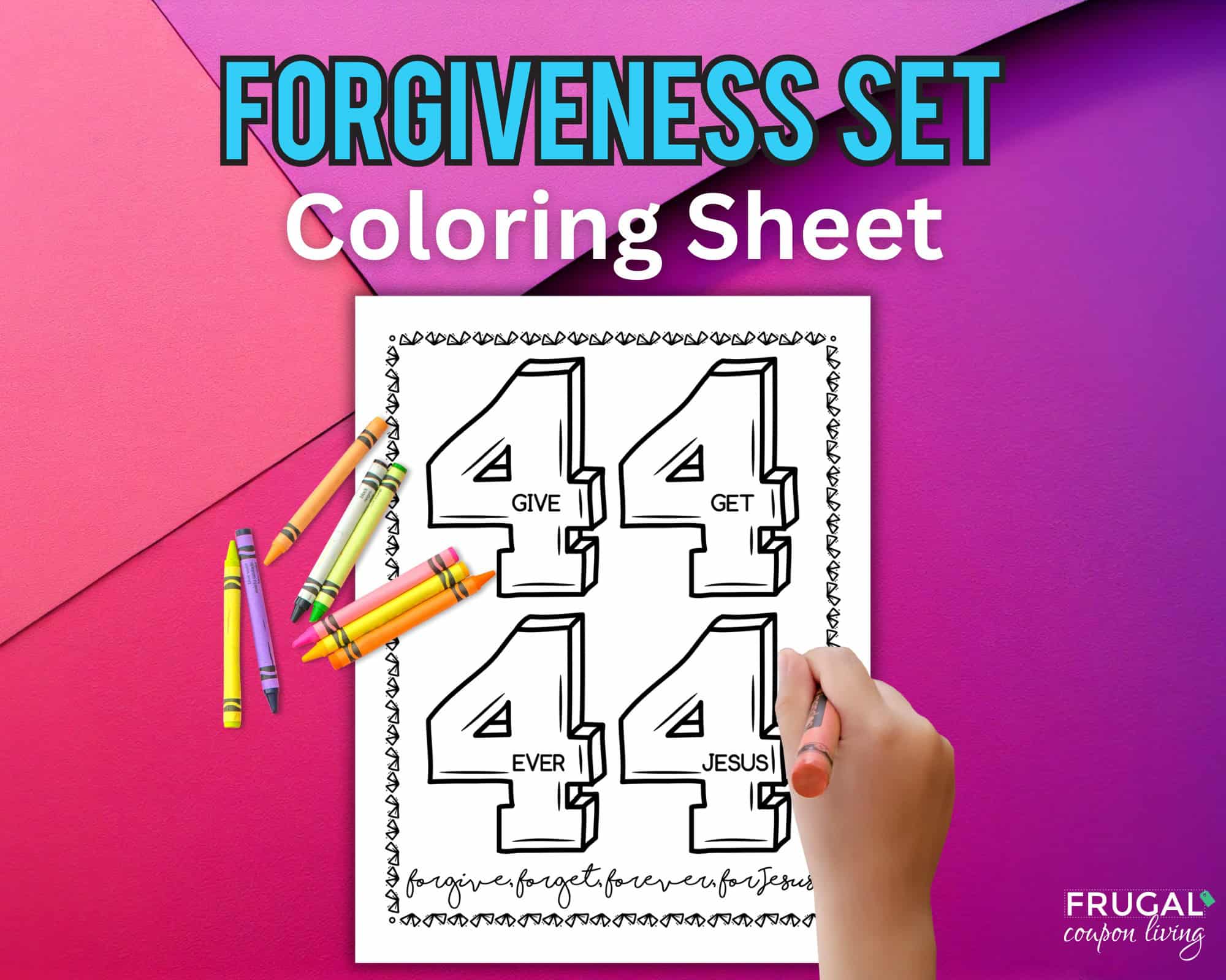 forgiveness coloring page for kids