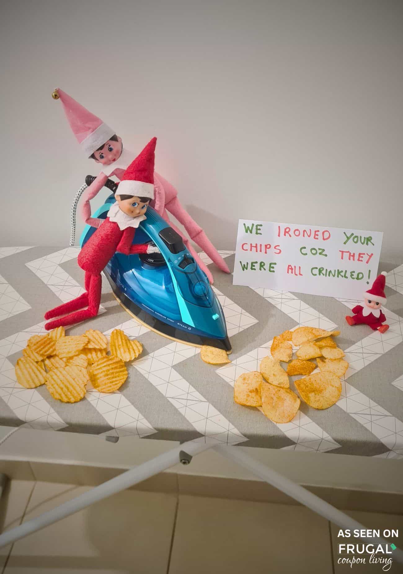 The Elf on the Shelf chips iron