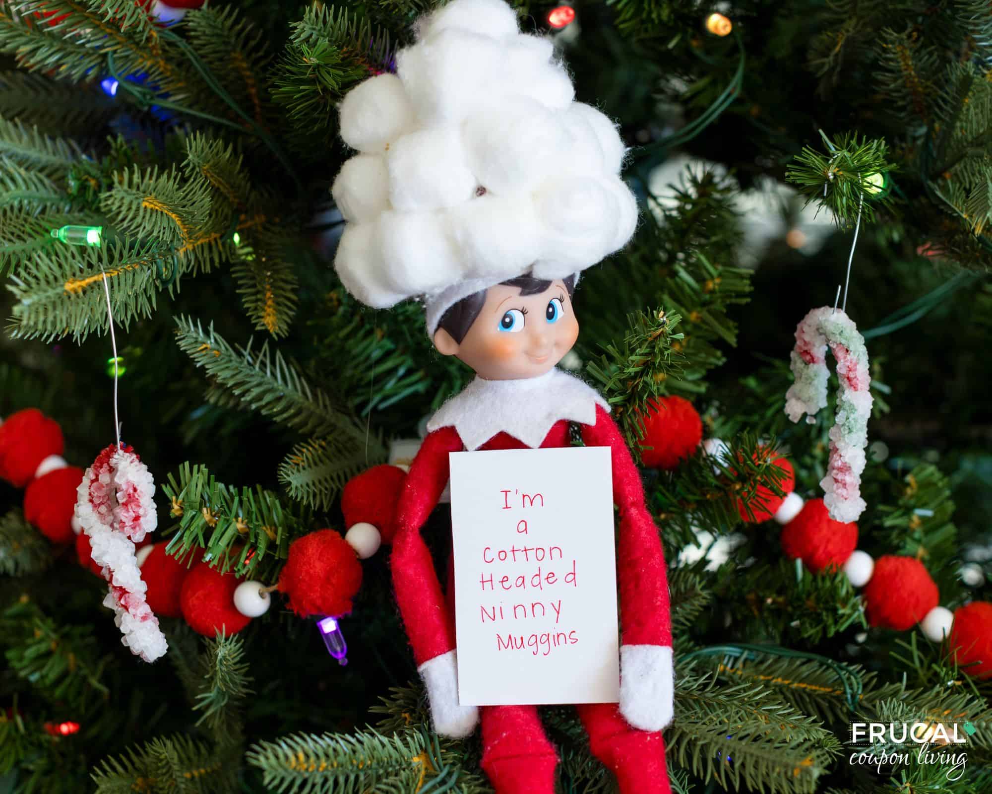 funny cotton headed ninny muggins Elf on the Shelf Idea