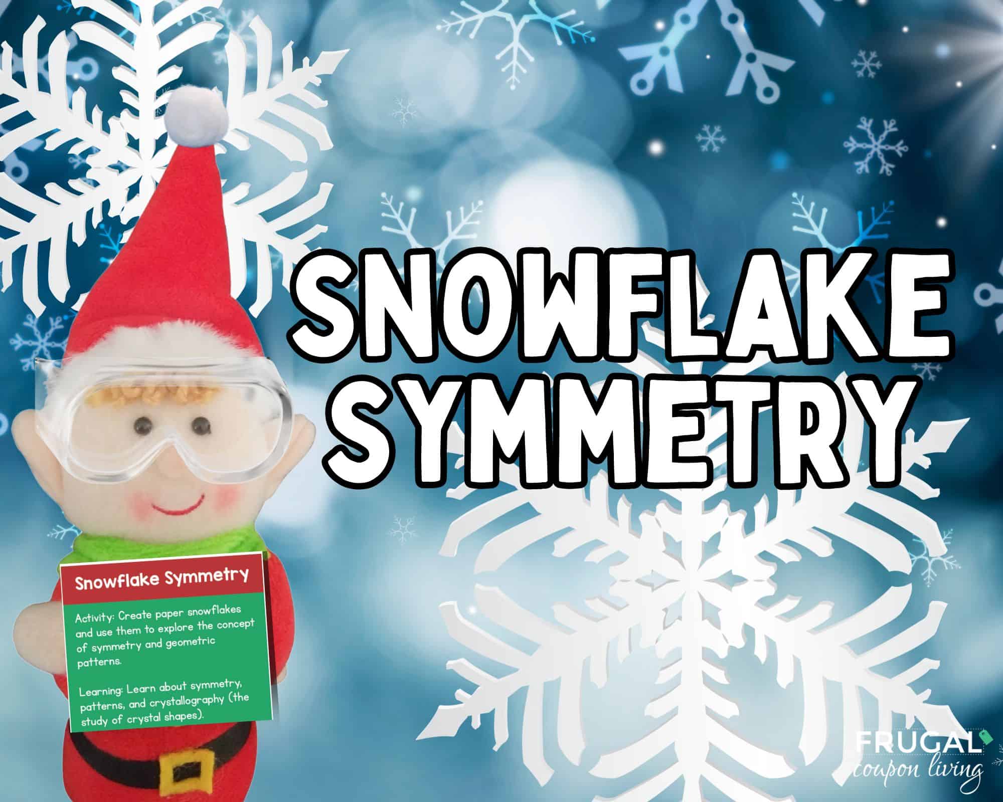 snowflake stem activity with christmas elf